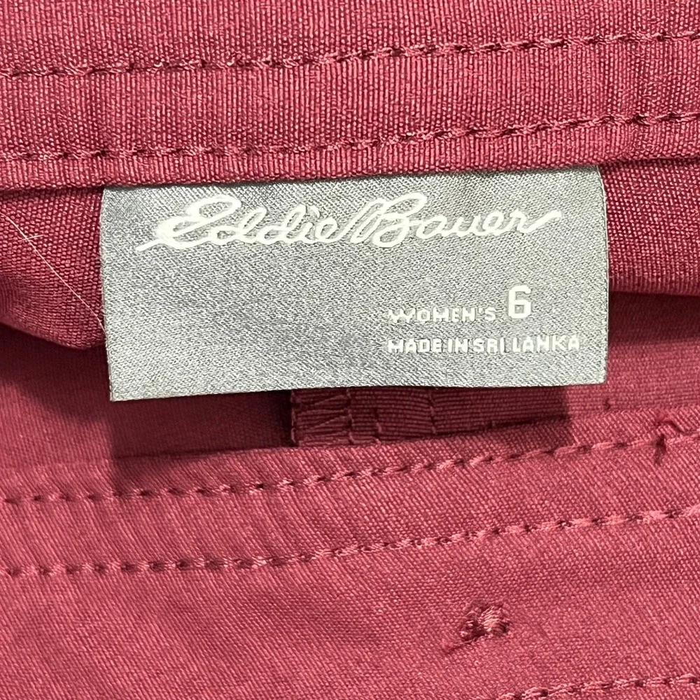 Eddie Bauer Rolled Hem Bermuda Shorts Womens 6 Stretch‎ Utility Pockets Hiking